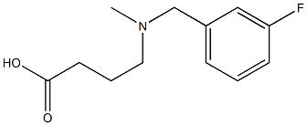 4-{[(3-fluorophenyl)methyl](methyl)amino}butanoic acid,,结构式