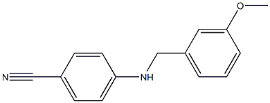 4-{[(3-methoxyphenyl)methyl]amino}benzonitrile Structure