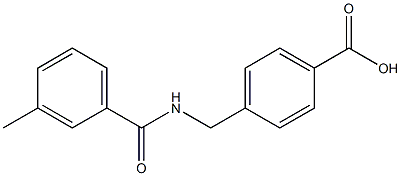 4-{[(3-methylphenyl)formamido]methyl}benzoic acid,,结构式
