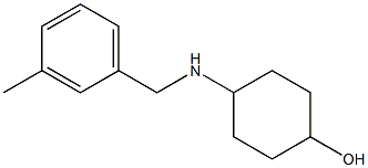4-{[(3-methylphenyl)methyl]amino}cyclohexan-1-ol,,结构式