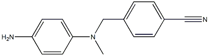 4-{[(4-aminophenyl)(methyl)amino]methyl}benzonitrile Structure