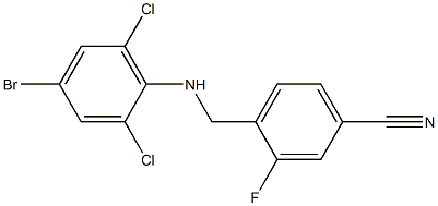  4-{[(4-bromo-2,6-dichlorophenyl)amino]methyl}-3-fluorobenzonitrile