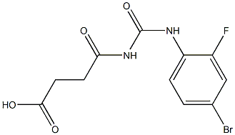  4-{[(4-bromo-2-fluorophenyl)carbamoyl]amino}-4-oxobutanoic acid