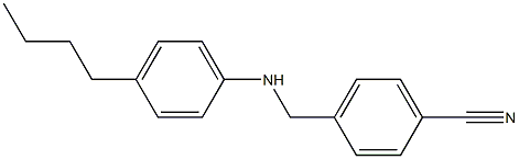 4-{[(4-butylphenyl)amino]methyl}benzonitrile 结构式