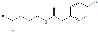 4-{[(4-chlorophenyl)acetyl]amino}butanoic acid Structure