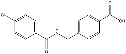 4-{[(4-chlorophenyl)formamido]methyl}benzoic acid Structure