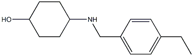 4-{[(4-ethylphenyl)methyl]amino}cyclohexan-1-ol Struktur
