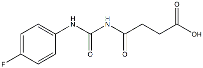 4-{[(4-fluorophenyl)carbamoyl]amino}-4-oxobutanoic acid Struktur