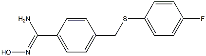 4-{[(4-fluorophenyl)sulfanyl]methyl}-N'-hydroxybenzene-1-carboximidamide