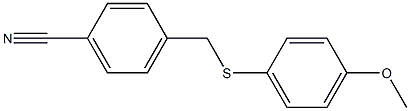 4-{[(4-methoxyphenyl)sulfanyl]methyl}benzonitrile Structure