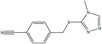 4-{[(4-methyl-4H-1,2,4-triazol-3-yl)sulfanyl]methyl}benzonitrile|