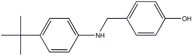 4-{[(4-tert-butylphenyl)amino]methyl}phenol 化学構造式
