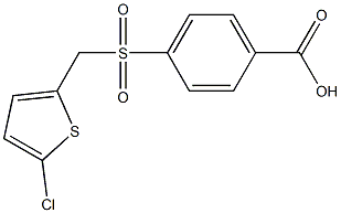 4-{[(5-chlorothiophen-2-yl)methane]sulfonyl}benzoic acid Structure