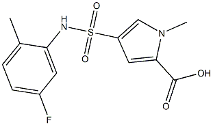 4-{[(5-fluoro-2-methylphenyl)amino]sulfonyl}-1-methyl-1H-pyrrole-2-carboxylic acid