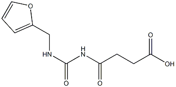 4-{[(furan-2-ylmethyl)carbamoyl]amino}-4-oxobutanoic acid Structure