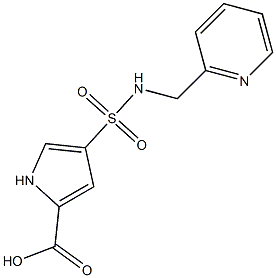 4-{[(pyridin-2-ylmethyl)amino]sulfonyl}-1H-pyrrole-2-carboxylic acid 结构式