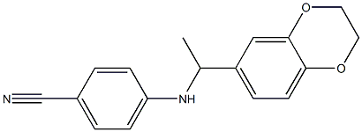 4-{[1-(2,3-dihydro-1,4-benzodioxin-6-yl)ethyl]amino}benzonitrile