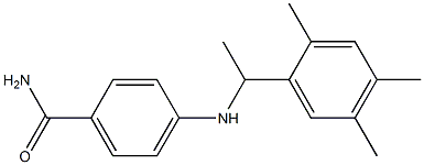 4-{[1-(2,4,5-trimethylphenyl)ethyl]amino}benzamide
