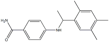 4-{[1-(2,4,5-trimethylphenyl)ethyl]amino}benzamide|