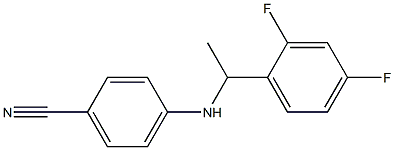 4-{[1-(2,4-difluorophenyl)ethyl]amino}benzonitrile Structure