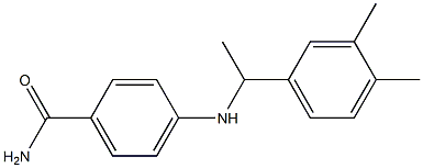 4-{[1-(3,4-dimethylphenyl)ethyl]amino}benzamide|