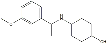 4-{[1-(3-methoxyphenyl)ethyl]amino}cyclohexan-1-ol Struktur