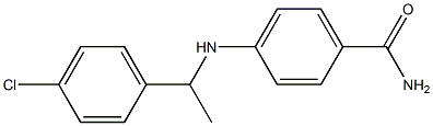 4-{[1-(4-chlorophenyl)ethyl]amino}benzamide,,结构式