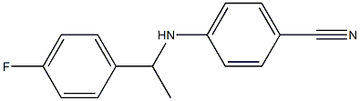 4-{[1-(4-fluorophenyl)ethyl]amino}benzonitrile Structure