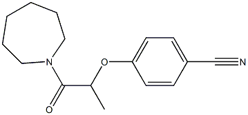 4-{[1-(azepan-1-yl)-1-oxopropan-2-yl]oxy}benzonitrile,,结构式