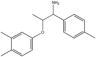 4-{[1-amino-1-(4-methylphenyl)propan-2-yl]oxy}-1,2-dimethylbenzene Structure