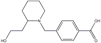 4-{[2-(2-hydroxyethyl)piperidin-1-yl]methyl}benzoic acid