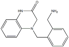 4-{[2-(aminomethyl)phenyl]methyl}-1,2,3,4-tetrahydroquinoxalin-2-one Structure