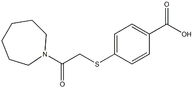 4-{[2-(azepan-1-yl)-2-oxoethyl]sulfanyl}benzoic acid|