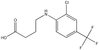 4-{[2-chloro-4-(trifluoromethyl)phenyl]amino}butanoic acid Structure