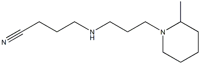 4-{[3-(2-methylpiperidin-1-yl)propyl]amino}butanenitrile Structure