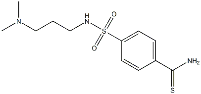 4-{[3-(dimethylamino)propyl]sulfamoyl}benzene-1-carbothioamide 结构式