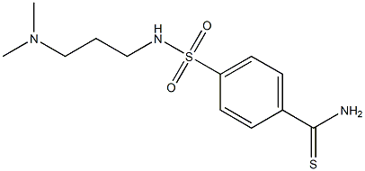 4-{[3-(dimethylamino)propyl]sulfamoyl}benzene-1-carbothioamide,,结构式