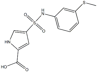 4-{[3-(methylsulfanyl)phenyl]sulfamoyl}-1H-pyrrole-2-carboxylic acid