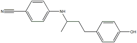 4-{[4-(4-hydroxyphenyl)butan-2-yl]amino}benzonitrile