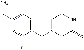  4-{[4-(aminomethyl)-2-fluorophenyl]methyl}piperazin-2-one