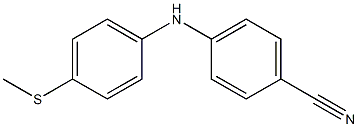 4-{[4-(methylsulfanyl)phenyl]amino}benzonitrile Structure