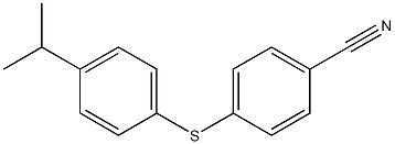 4-{[4-(propan-2-yl)phenyl]sulfanyl}benzonitrile 化学構造式