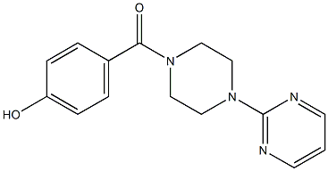 4-{[4-(pyrimidin-2-yl)piperazin-1-yl]carbonyl}phenol Struktur
