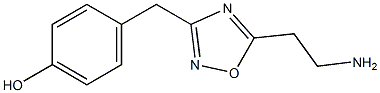 4-{[5-(2-aminoethyl)-1,2,4-oxadiazol-3-yl]methyl}phenol Structure