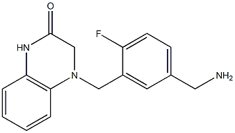  4-{[5-(aminomethyl)-2-fluorophenyl]methyl}-1,2,3,4-tetrahydroquinoxalin-2-one