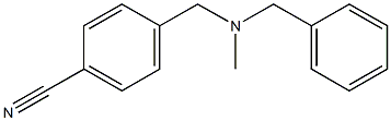 4-{[benzyl(methyl)amino]methyl}benzonitrile Structure