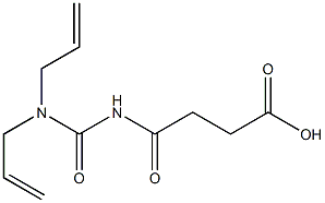 4-{[bis(prop-2-en-1-yl)carbamoyl]amino}-4-oxobutanoic acid 结构式
