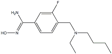  4-{[butyl(ethyl)amino]methyl}-3-fluoro-N'-hydroxybenzenecarboximidamide