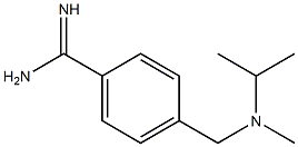 4-{[isopropyl(methyl)amino]methyl}benzenecarboximidamide,,结构式