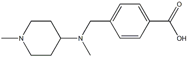 4-{[methyl(1-methylpiperidin-4-yl)amino]methyl}benzoic acid